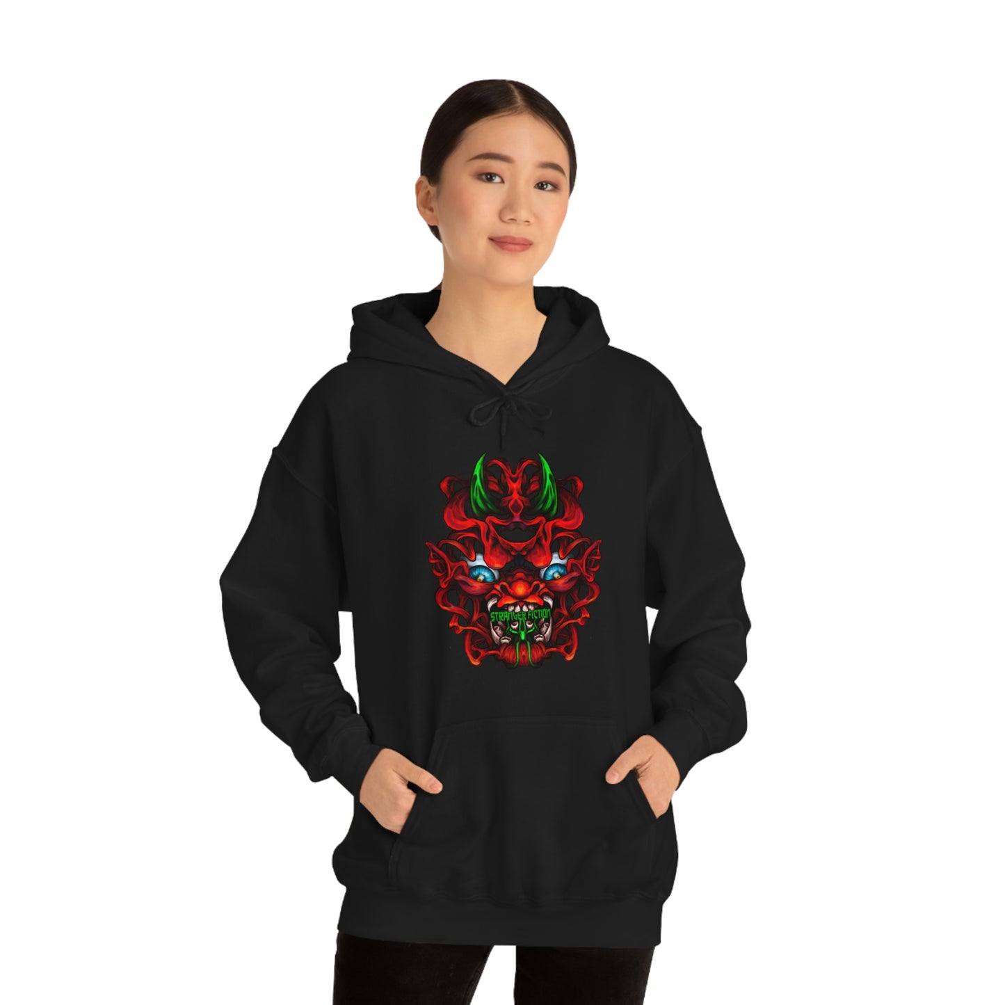 Red Oni Unisex Heavy Blend™ Hooded Sweatshirt