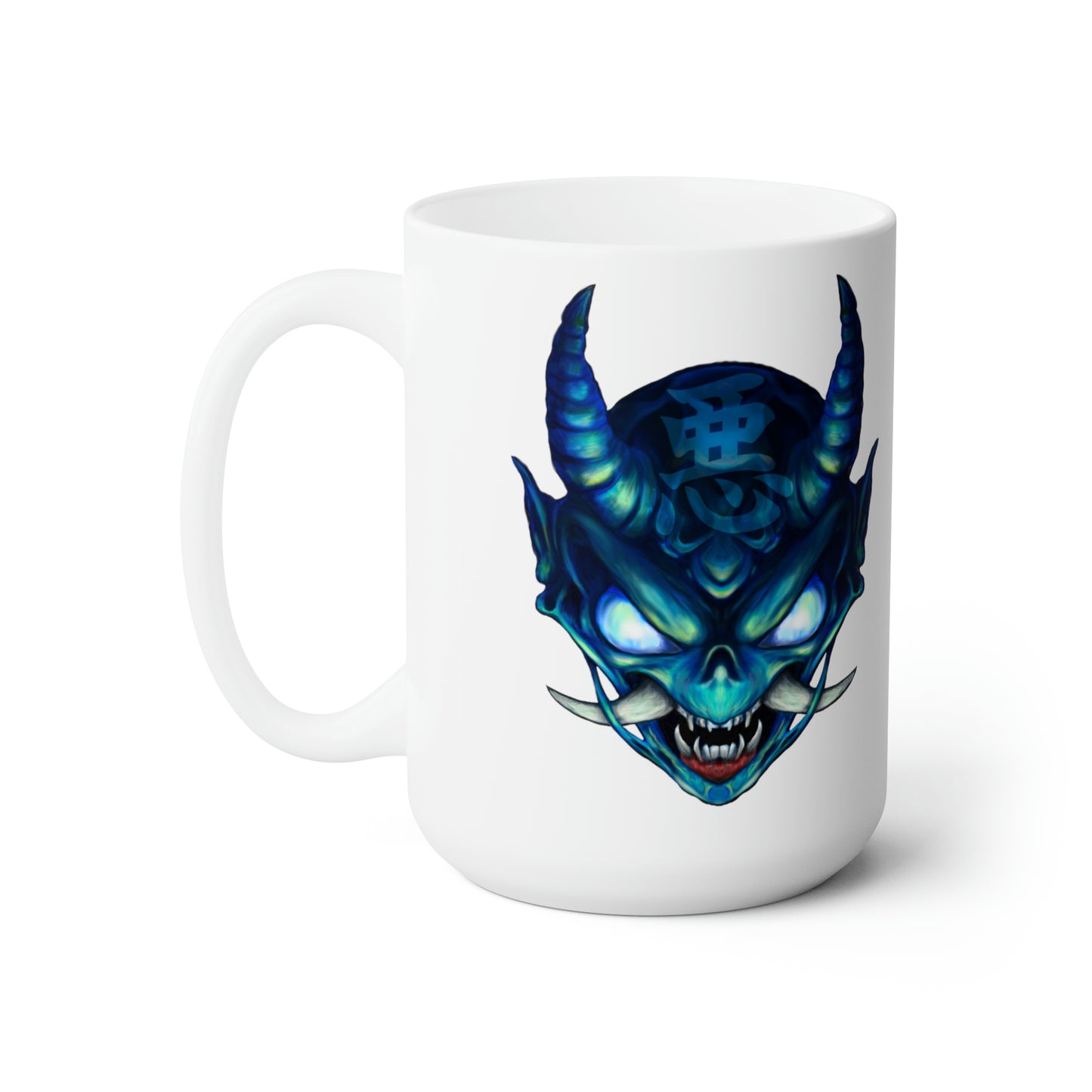 Blue Oni Ceramic Mug 15oz