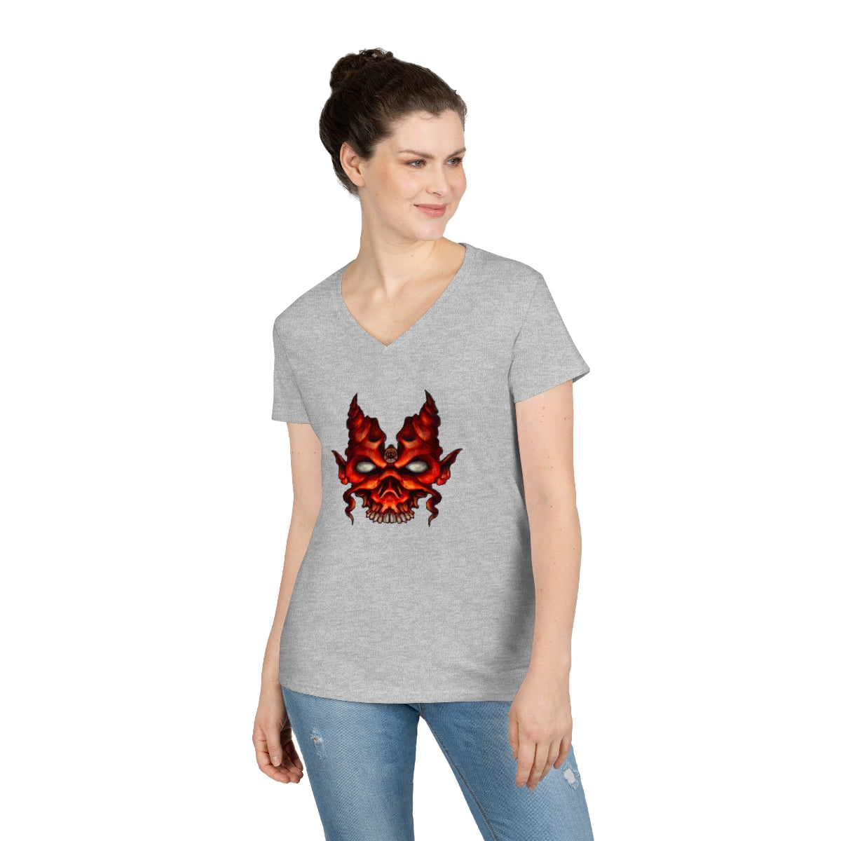 Scratch Ladies' V-Neck T-Shirt