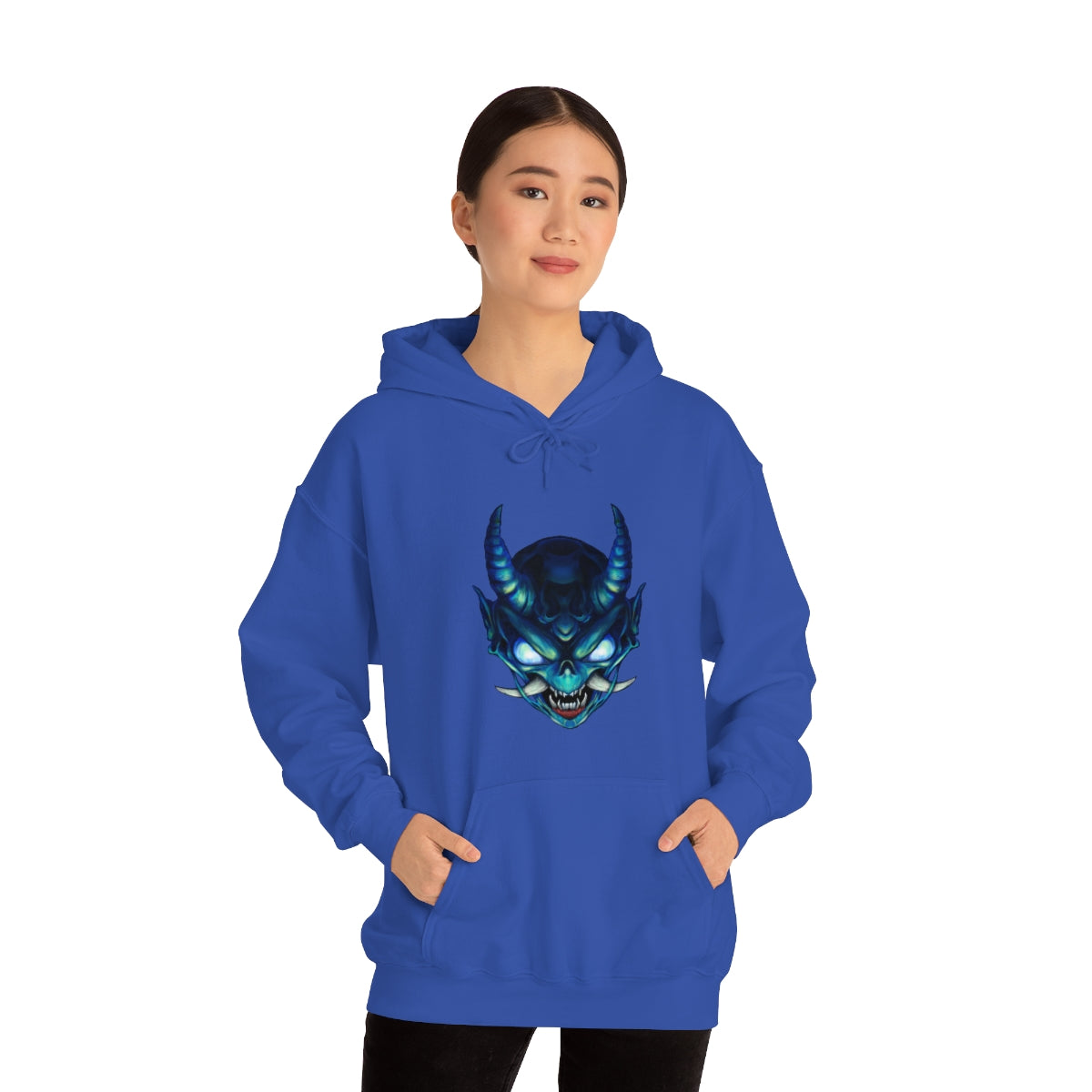 Blue Oni Unisex Heavy Blend™ Hooded Sweatshirt