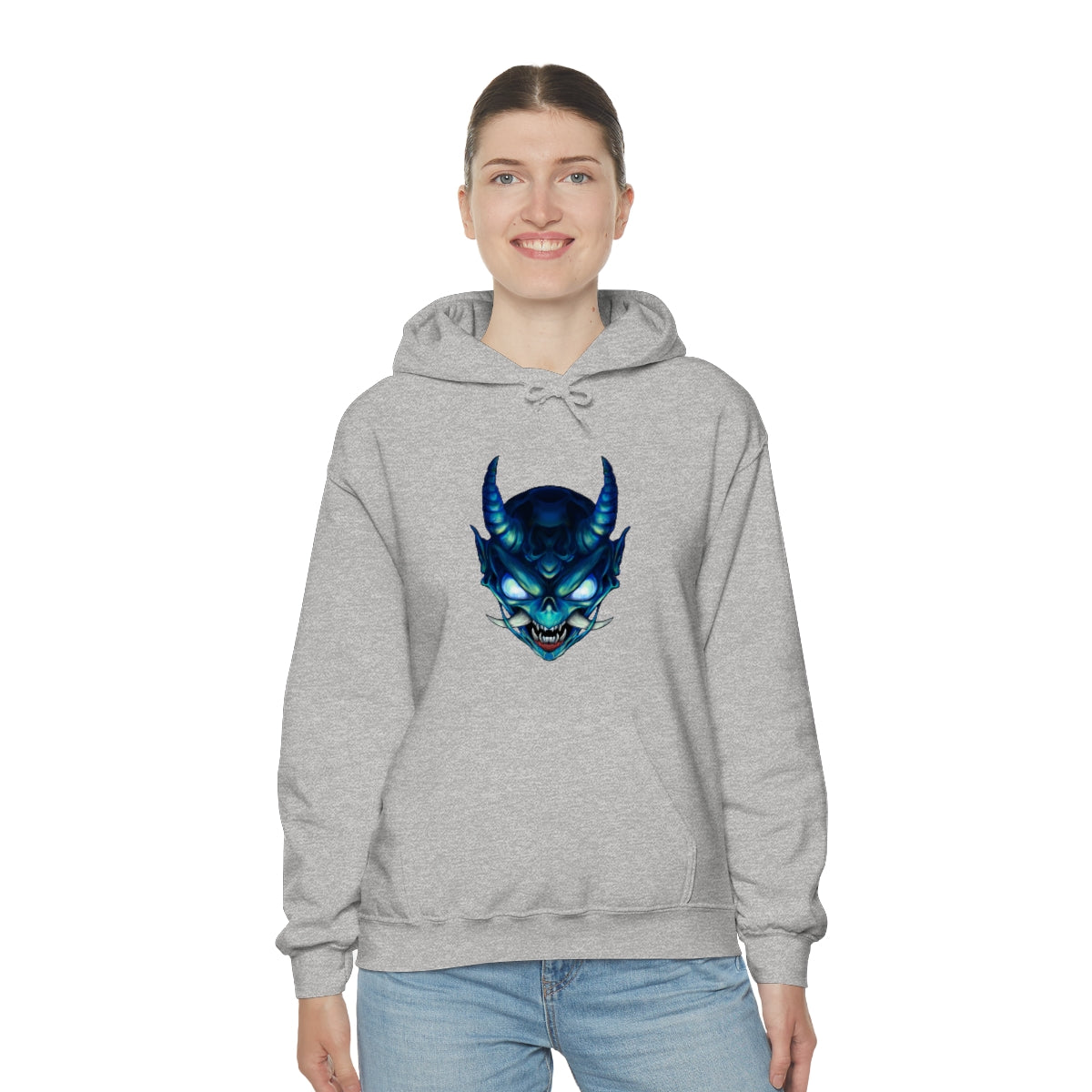 Blue Oni Unisex Heavy Blend™ Hooded Sweatshirt