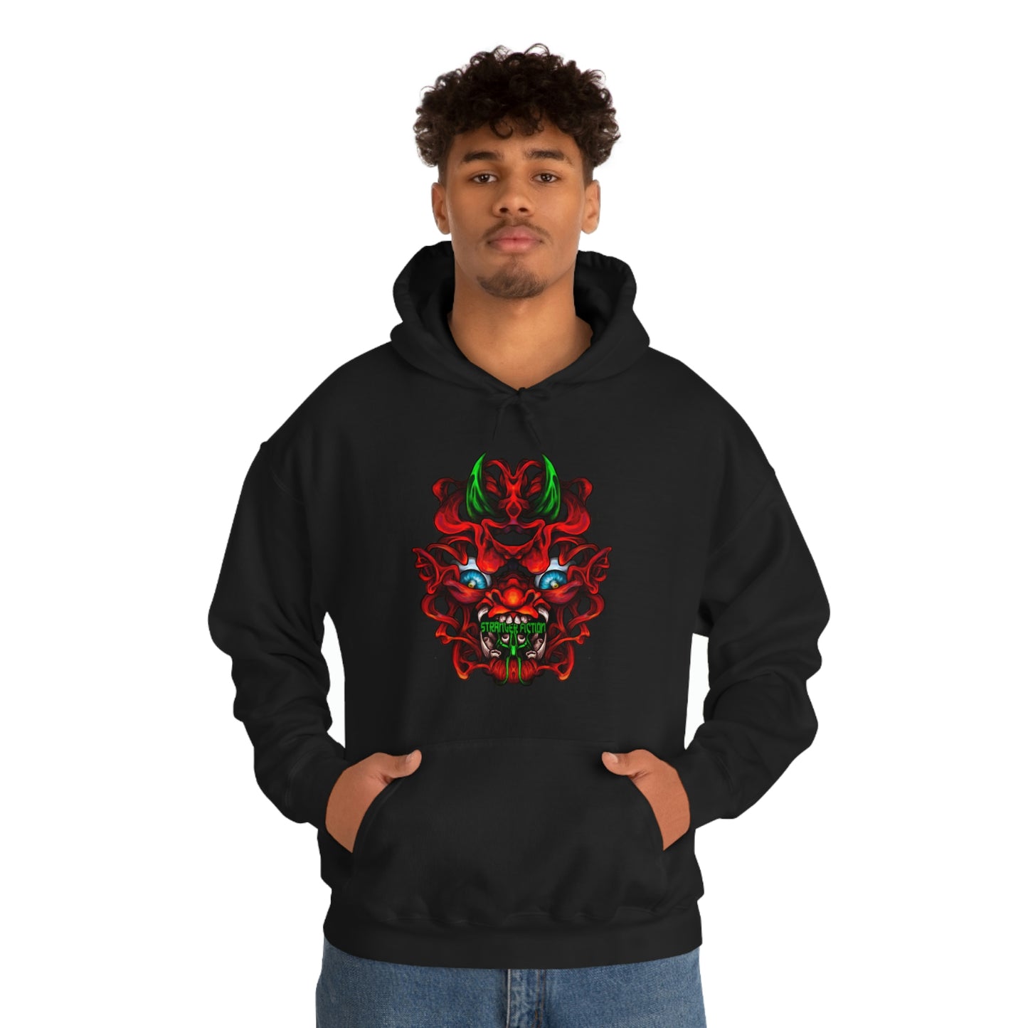 Red Oni Unisex Heavy Blend™ Hooded Sweatshirt