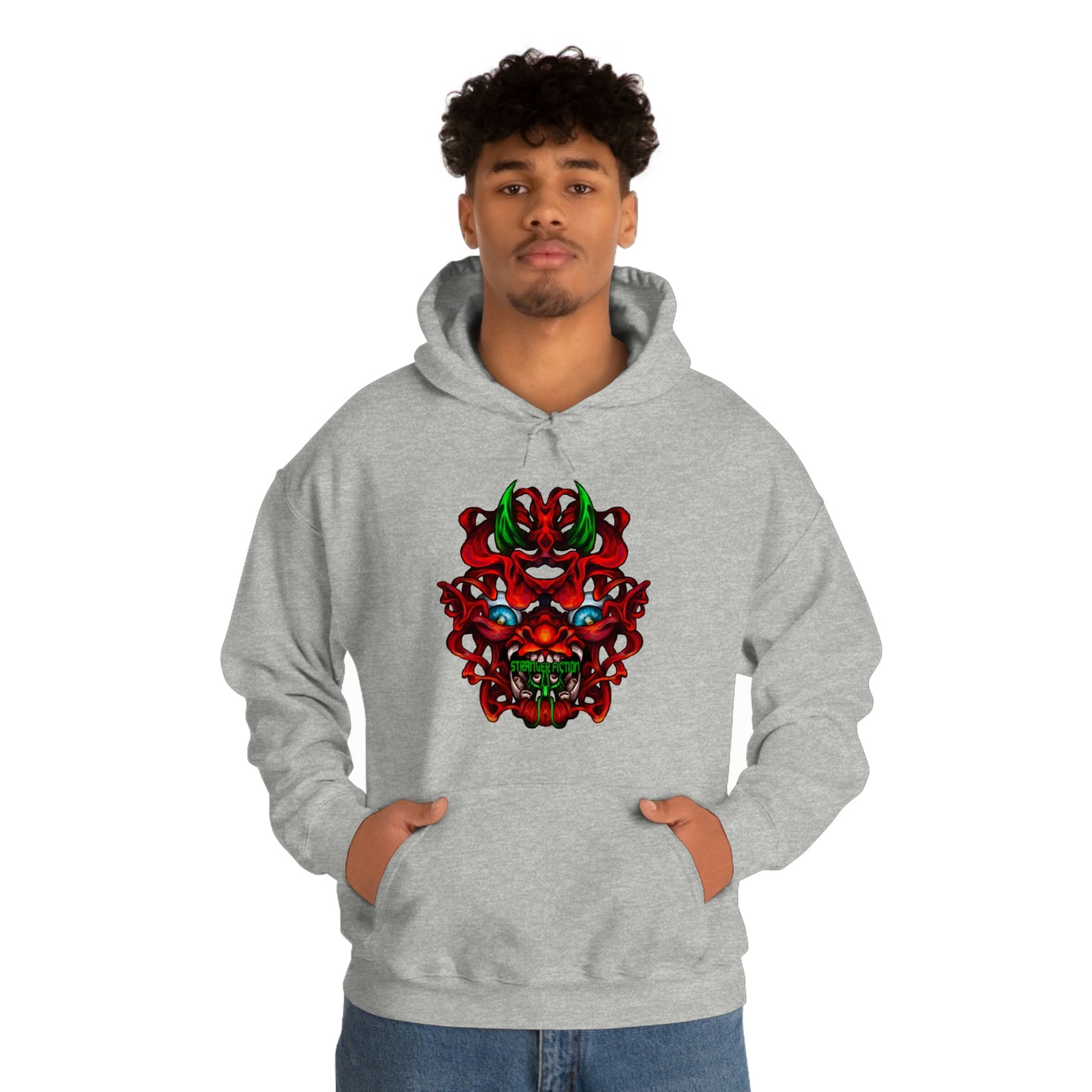 Red Oni Unisex Heavy Blend™ Hooded Sweatshirt