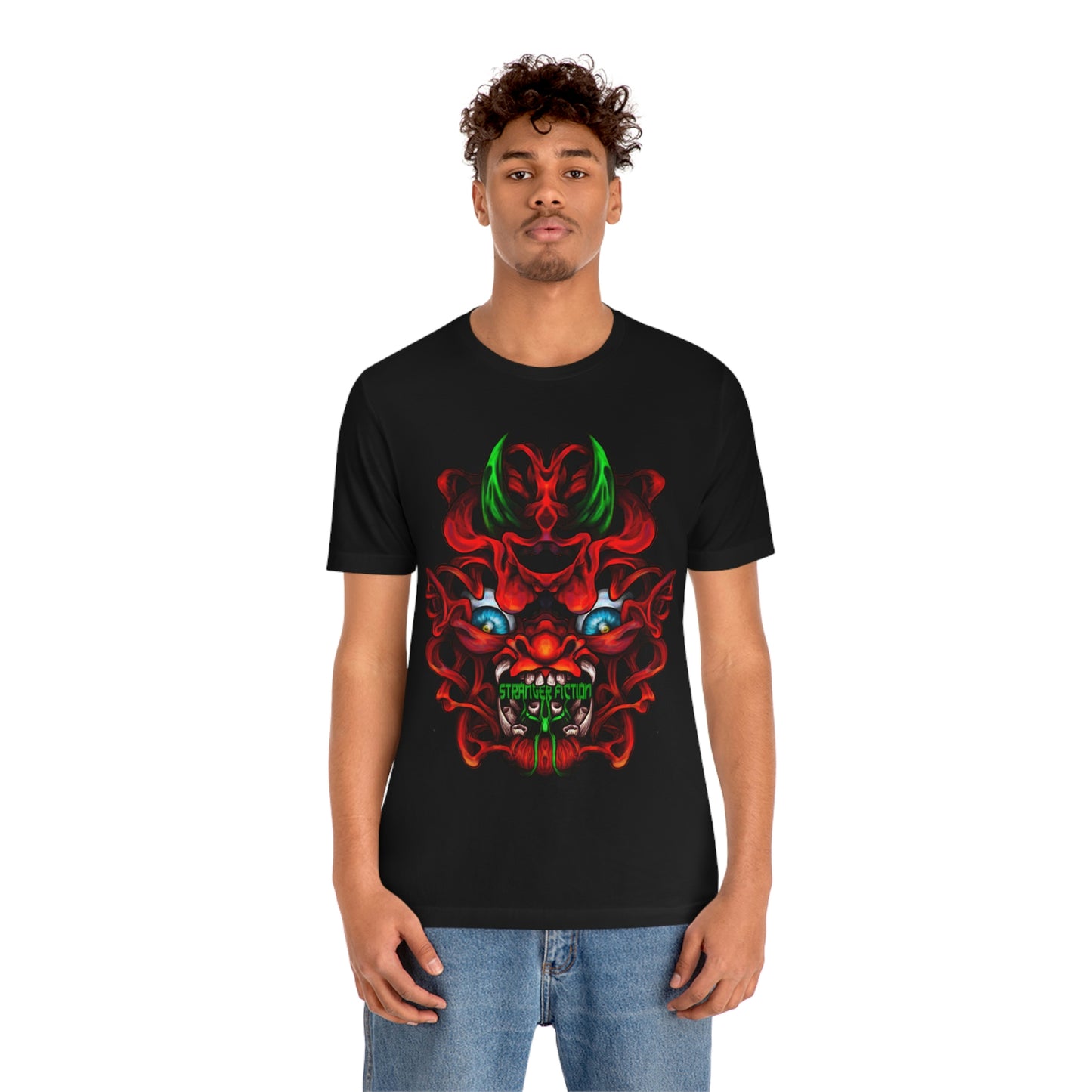 Red Oni  Unisex Jersey Short Sleeve Tee