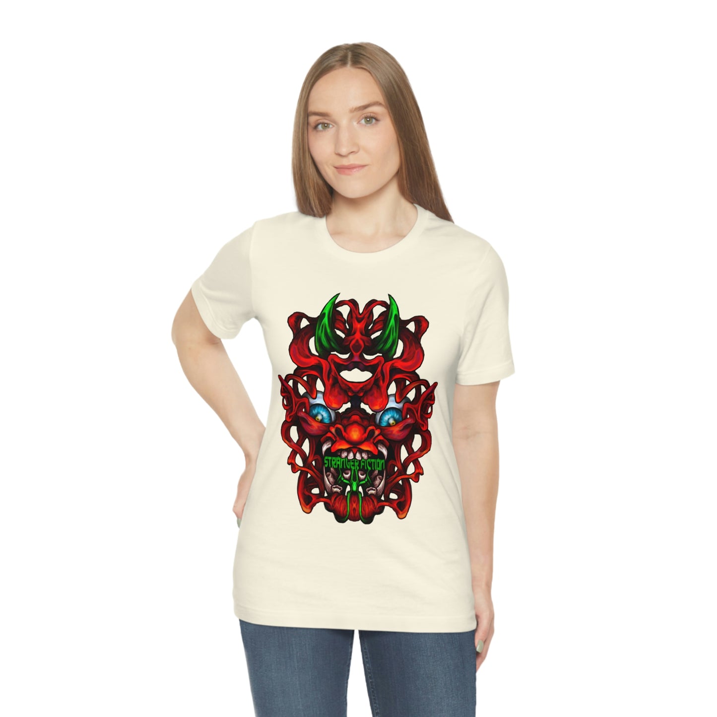 Red Oni  Unisex Jersey Short Sleeve Tee