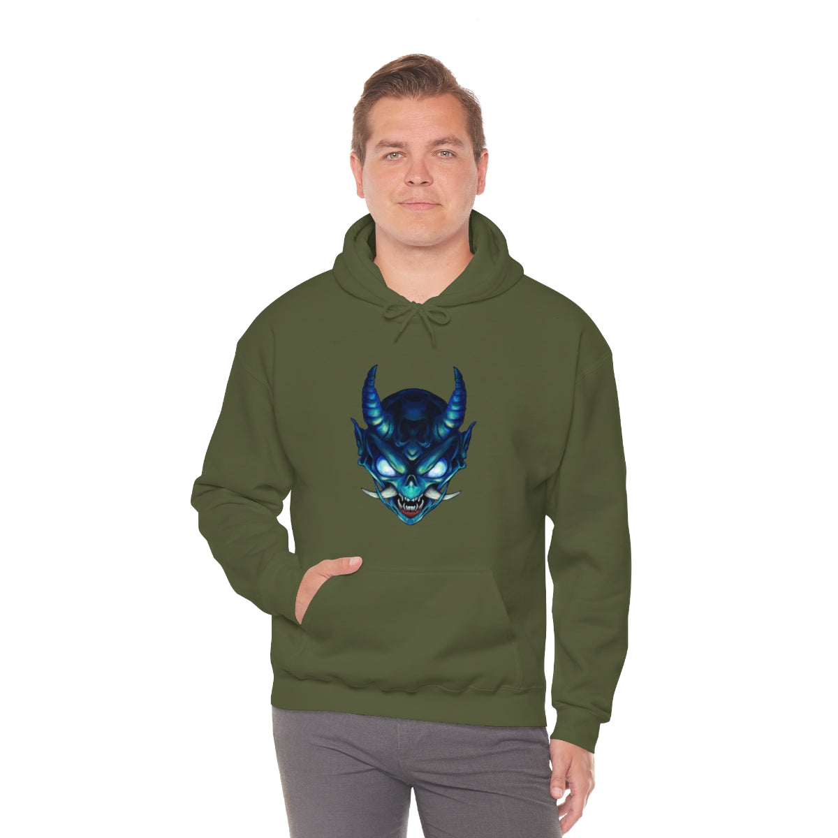 Blue Oni Unisex Heavy Blend™ Hooded Sweatshirt