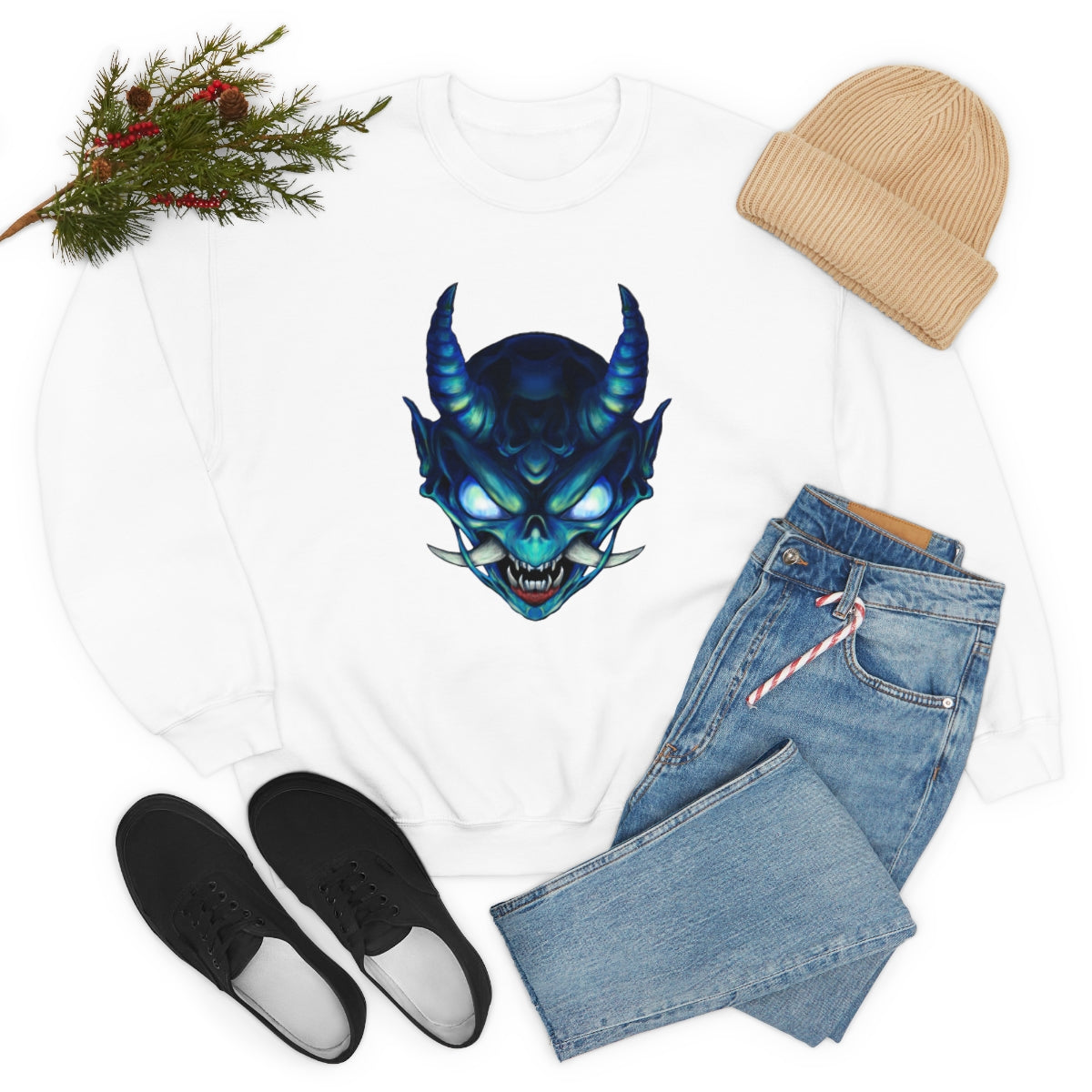 Blue Oni Unisex Heavy Blend™ Crewneck Sweatshirt