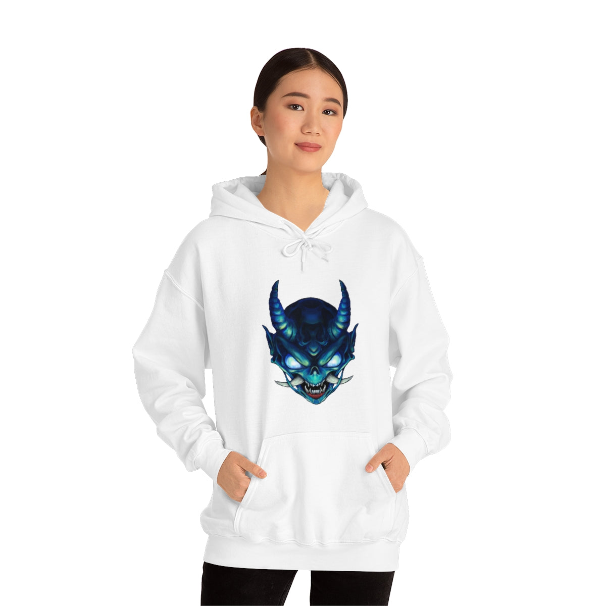 Blue Oni Unisex Heavy Blend™ Hooded Sweatshirt