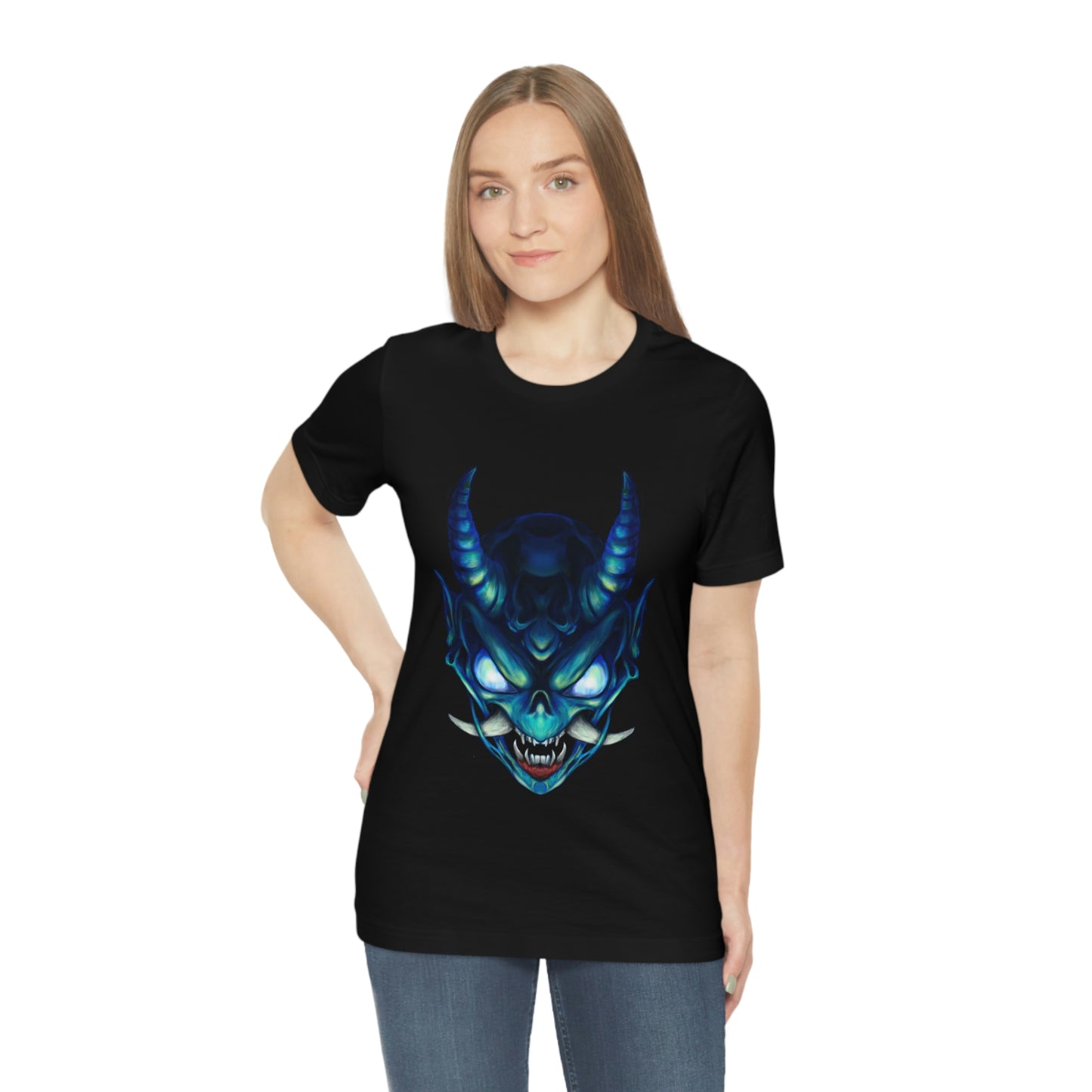 Blue Oni Unisex Jersey Short Sleeve Tee