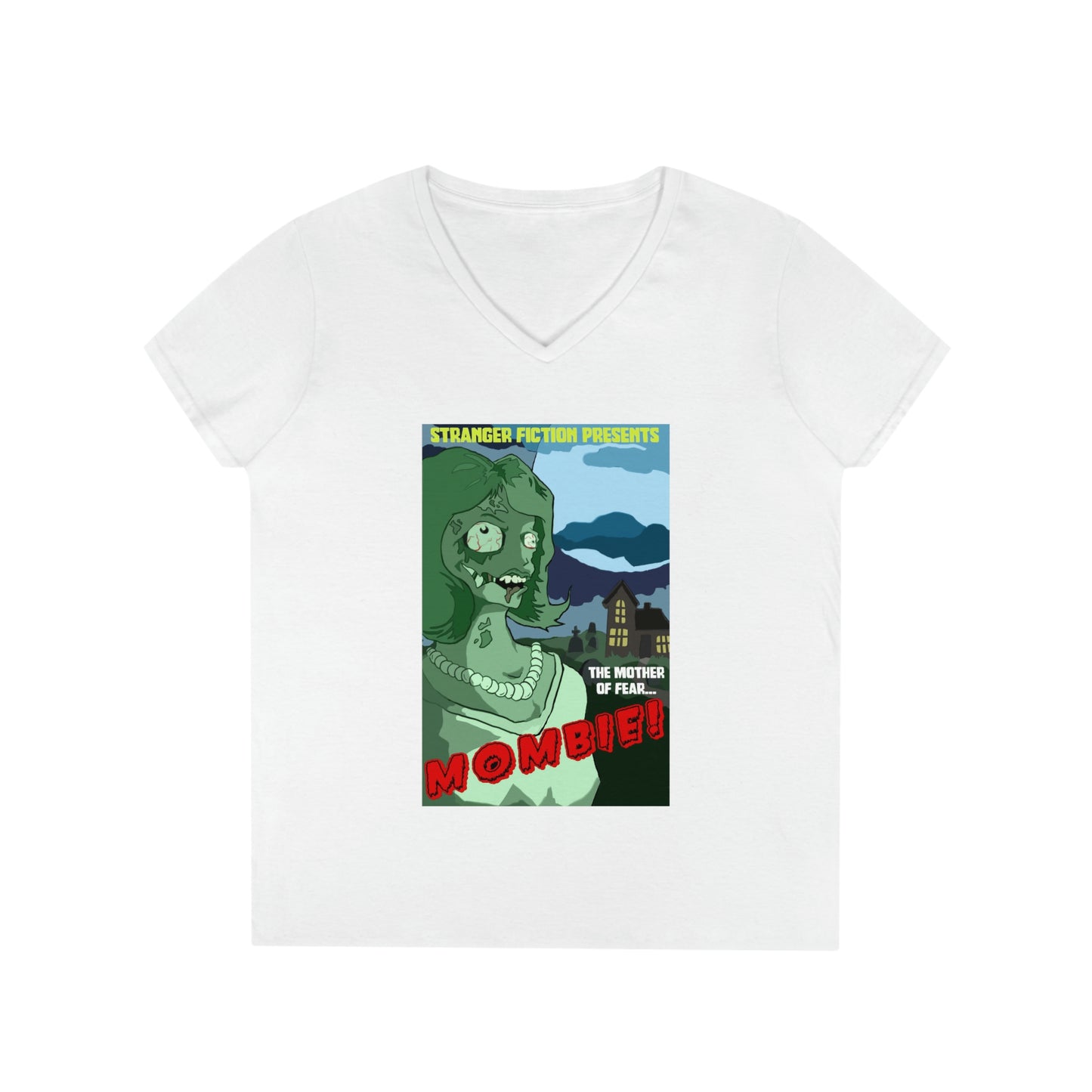 Mombie the Movie Ladies' V-Neck T-Shirt