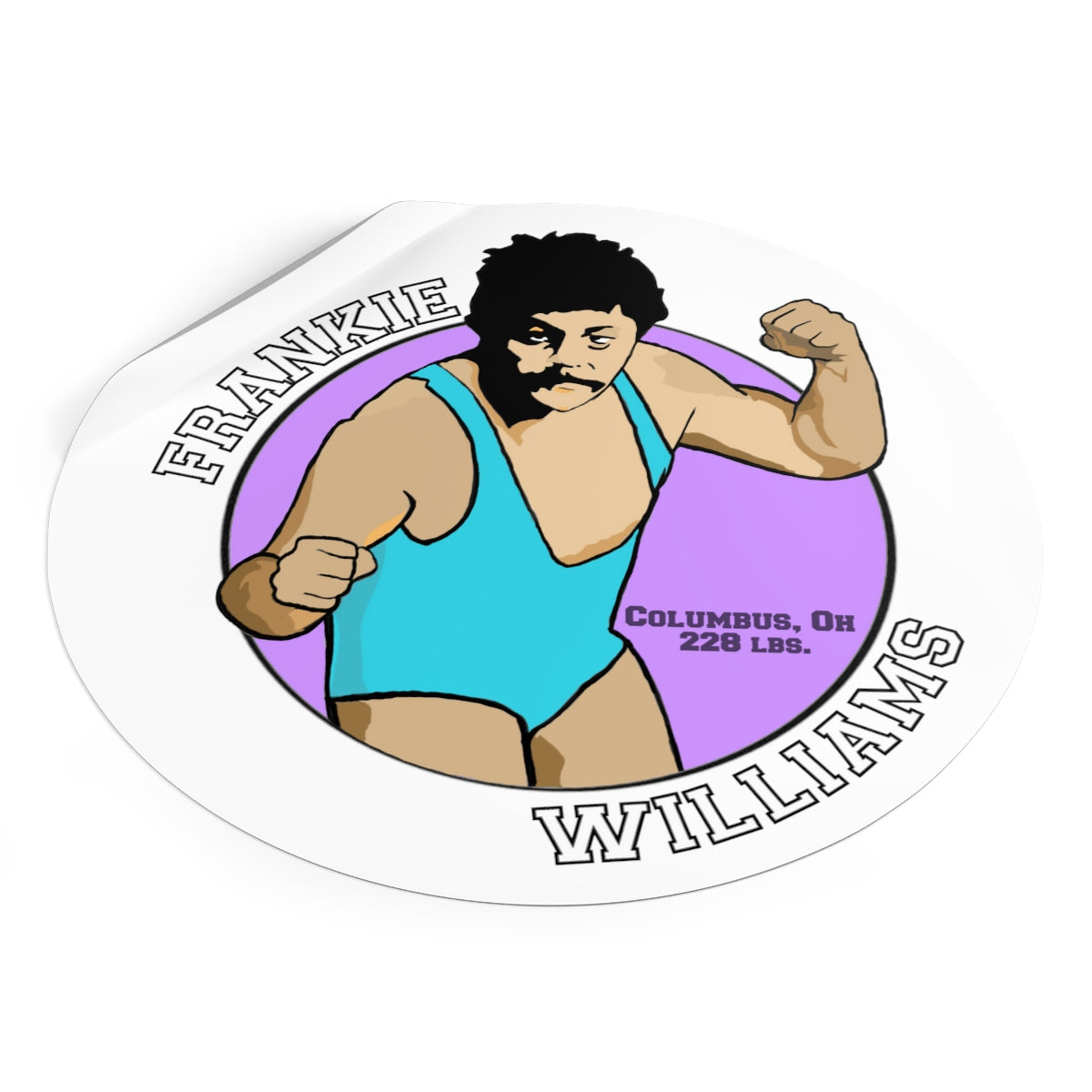 Frankie Williams Round Vinyl Stickers