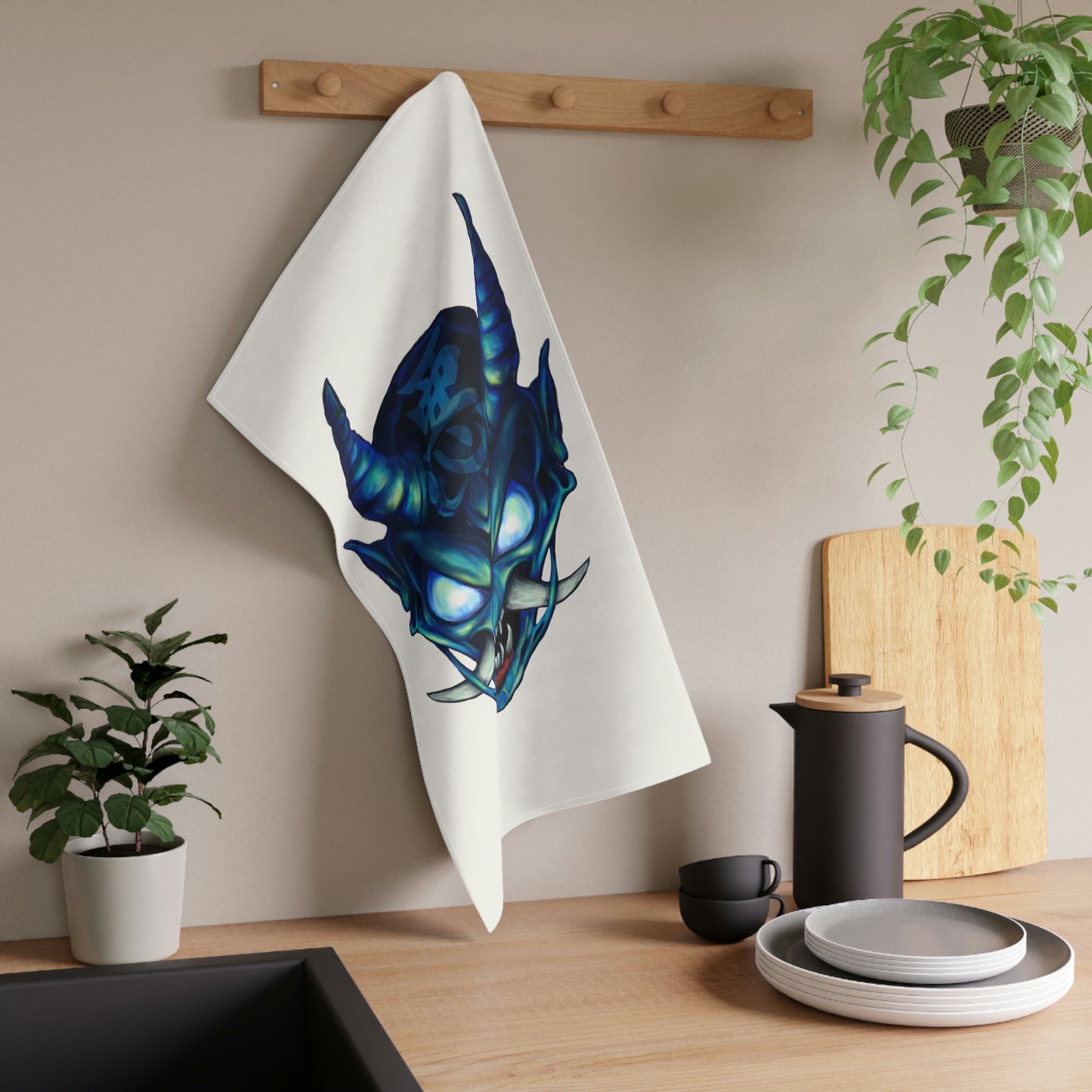 Blue Oni Kitchen Towel