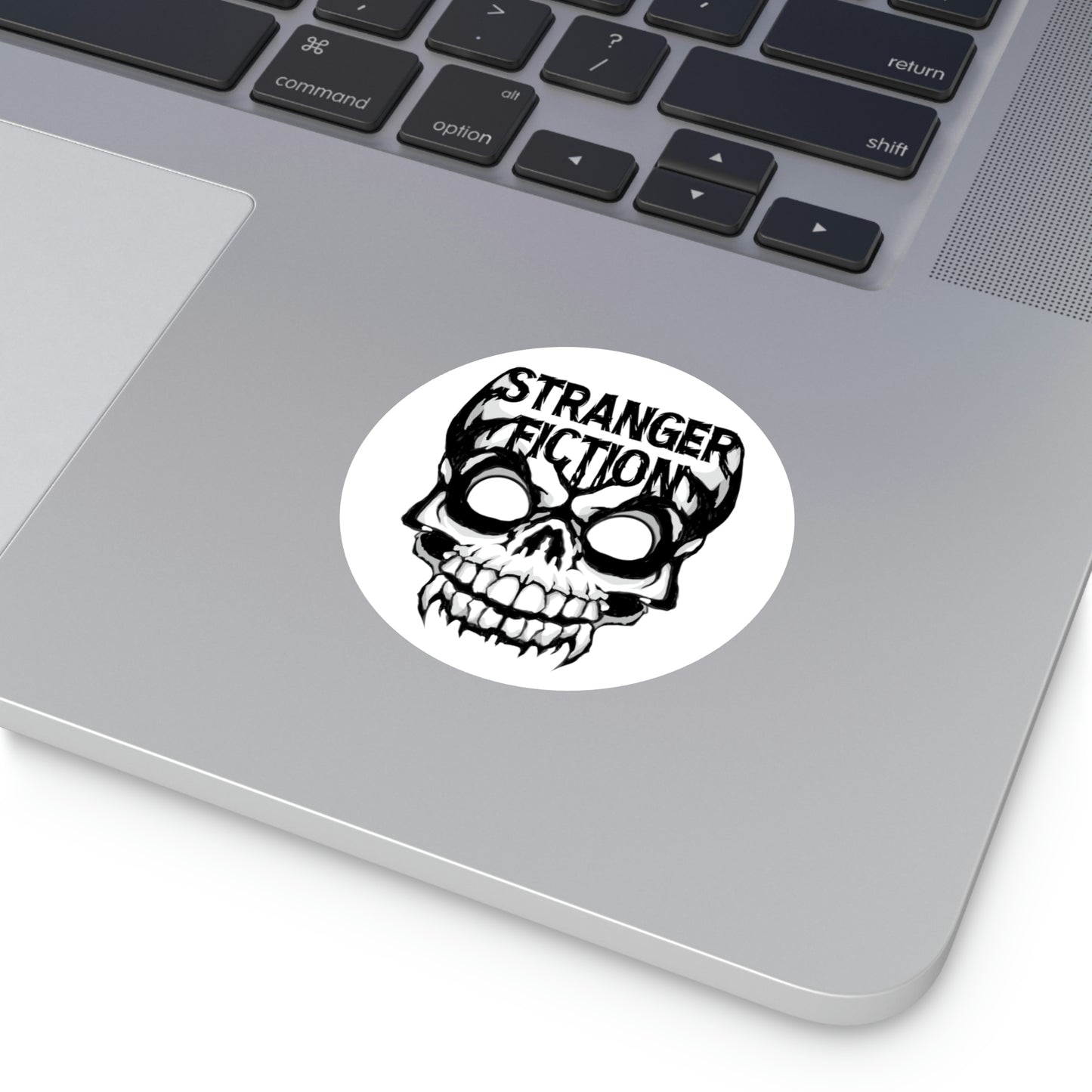 Skull Fiction Round Vinyl Stickers