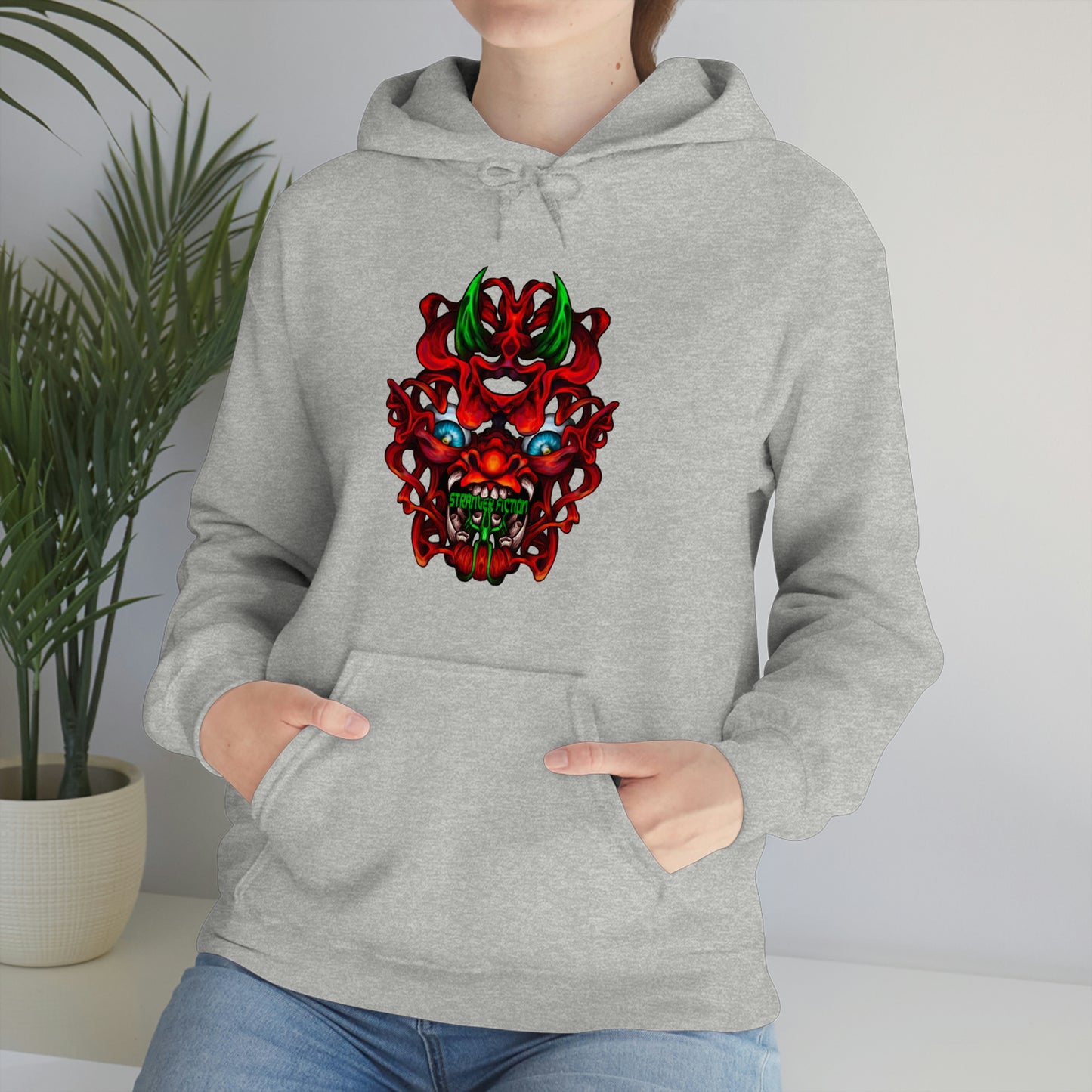 Red Oni Unisex Heavy Blend™ Hooded Sweatshirt