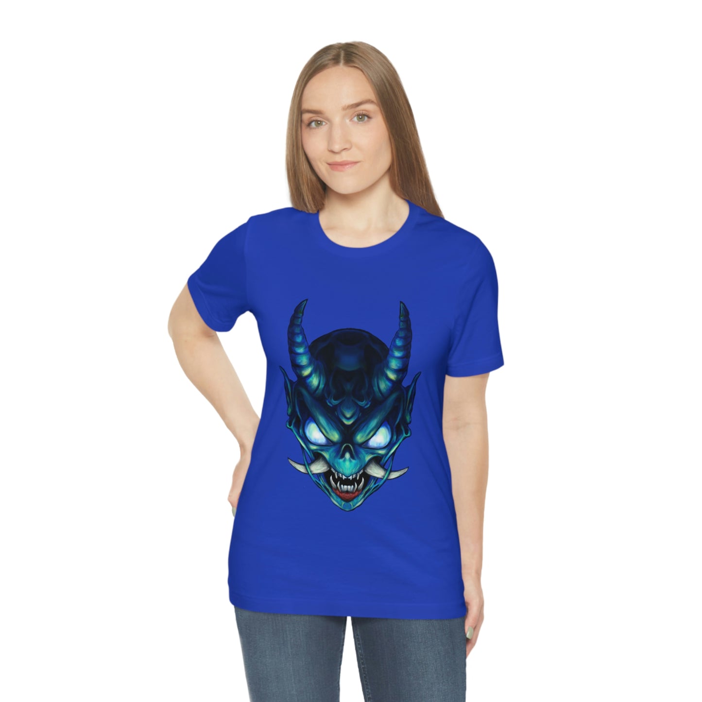 Blue Oni Unisex Jersey Short Sleeve Tee