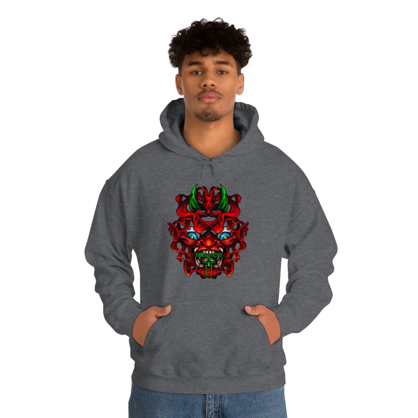 Red Oni Unisex Heavy Blend™ Hooded Sweatshirt