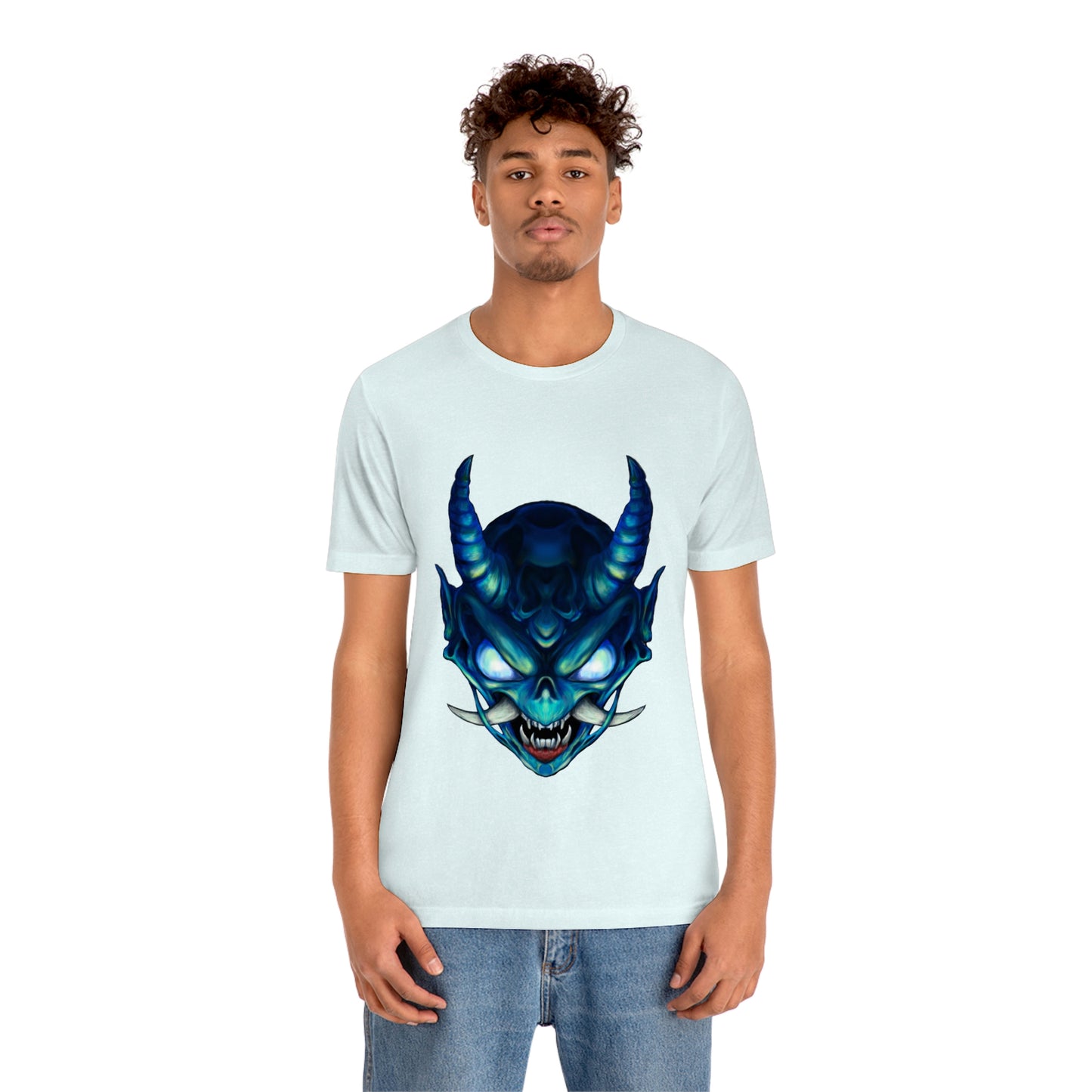 Blue Oni Unisex Jersey Short Sleeve Tee