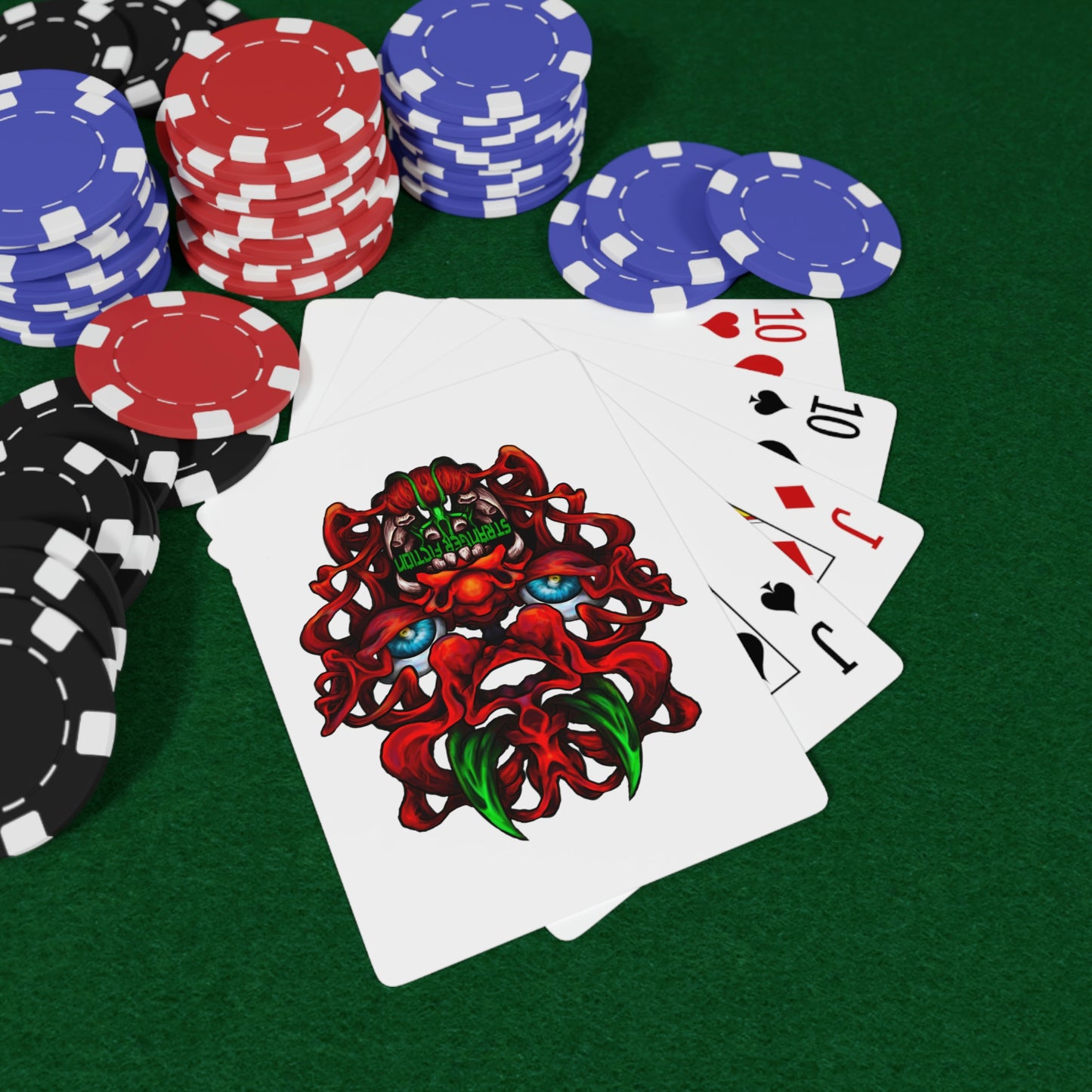 Red Oni Custom Poker Cards