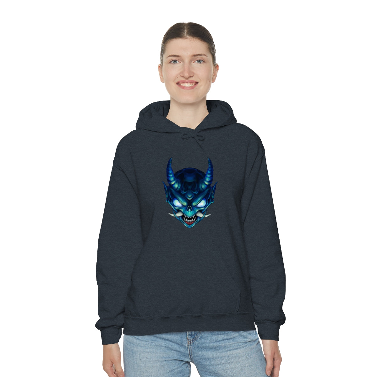 Blue Oni Unisex Heavy Blend™ Hooded Sweatshirt