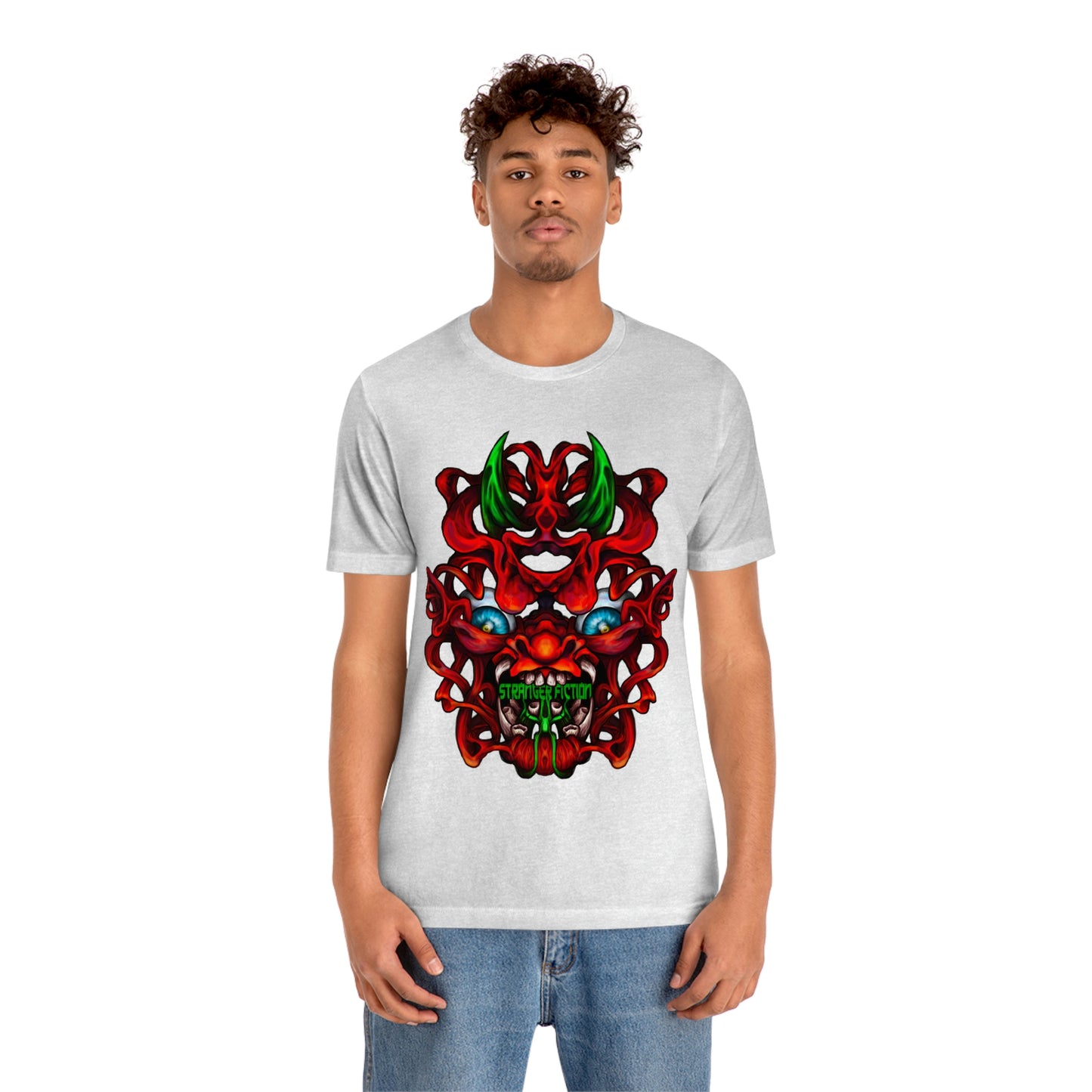 Red Oni  Unisex Jersey Short Sleeve Tee