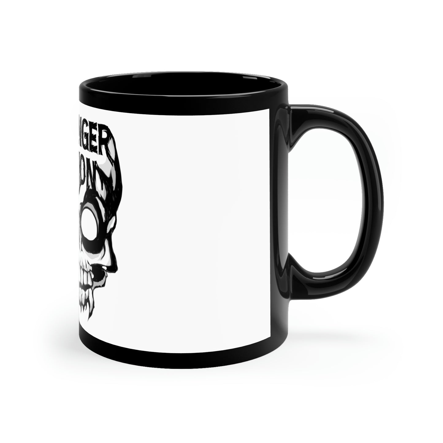 Skull Fiction 11oz Black Mug