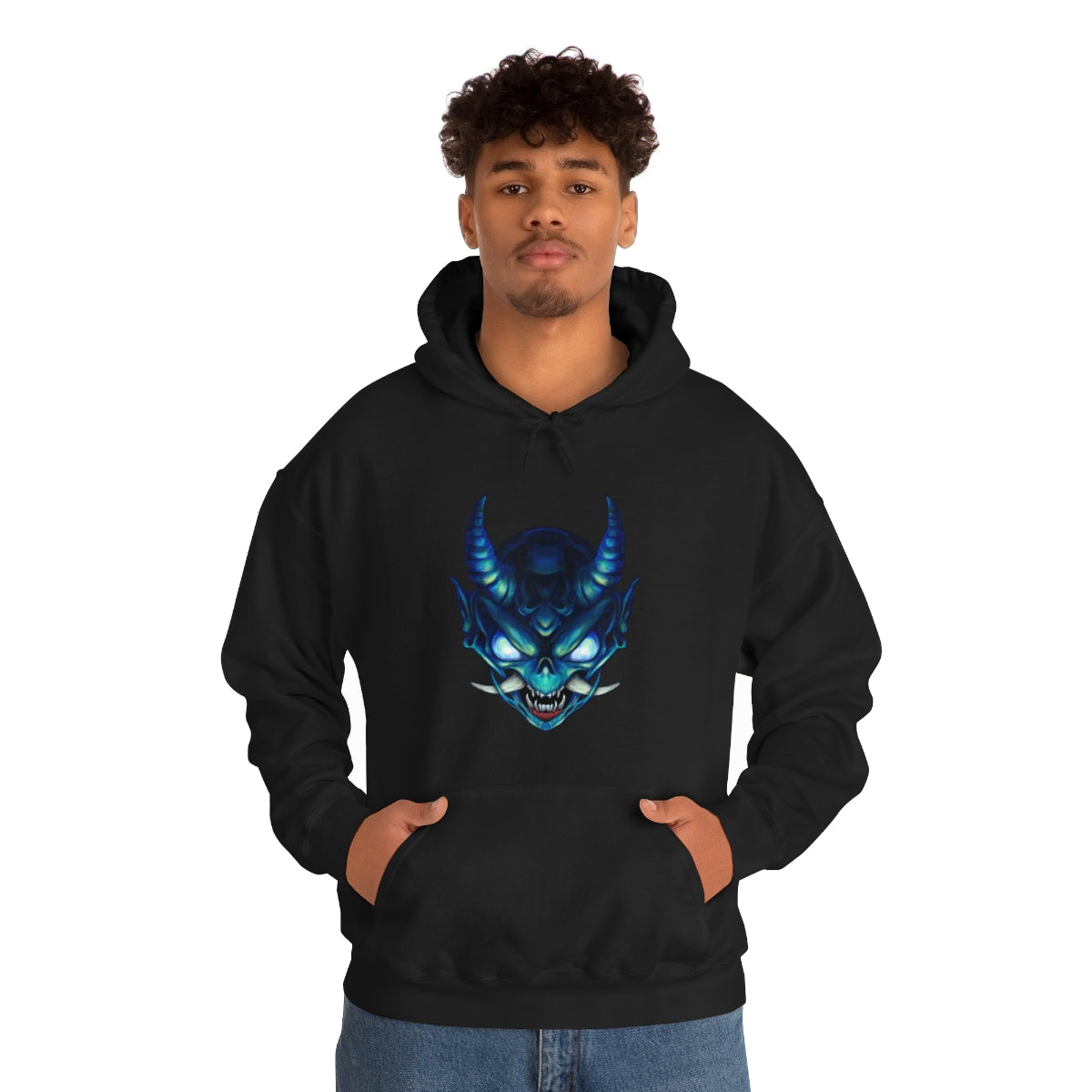 Blue Oni Unisex Heavy Blend™ Hooded Sweatshirt