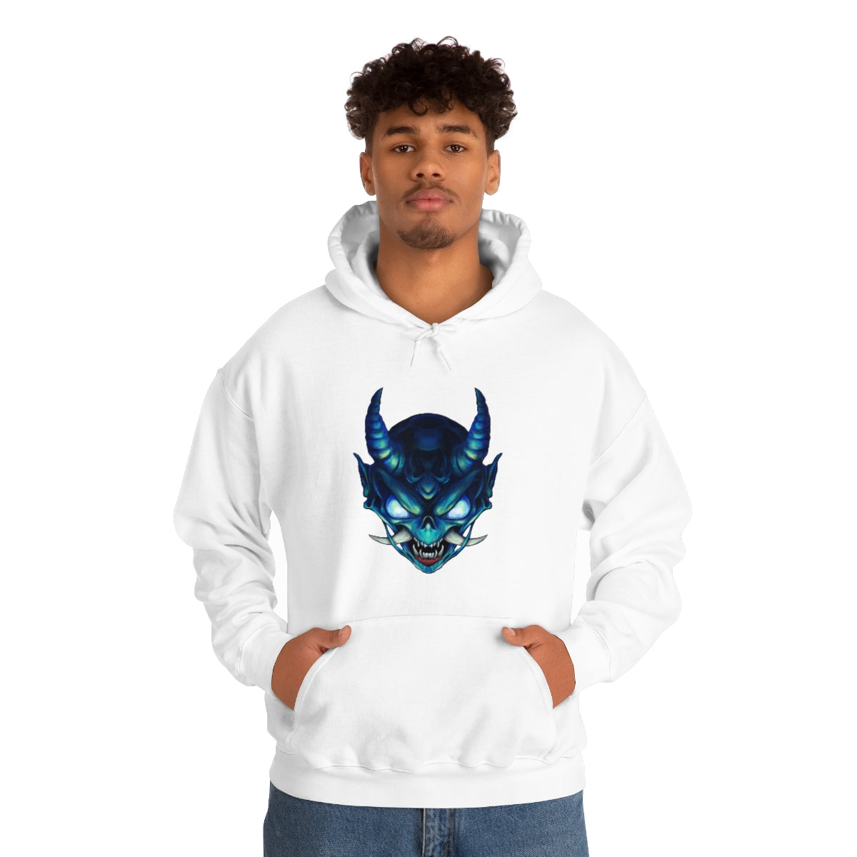 Blue Oni Unisex Heavy Blend™ Hooded Sweatshirt