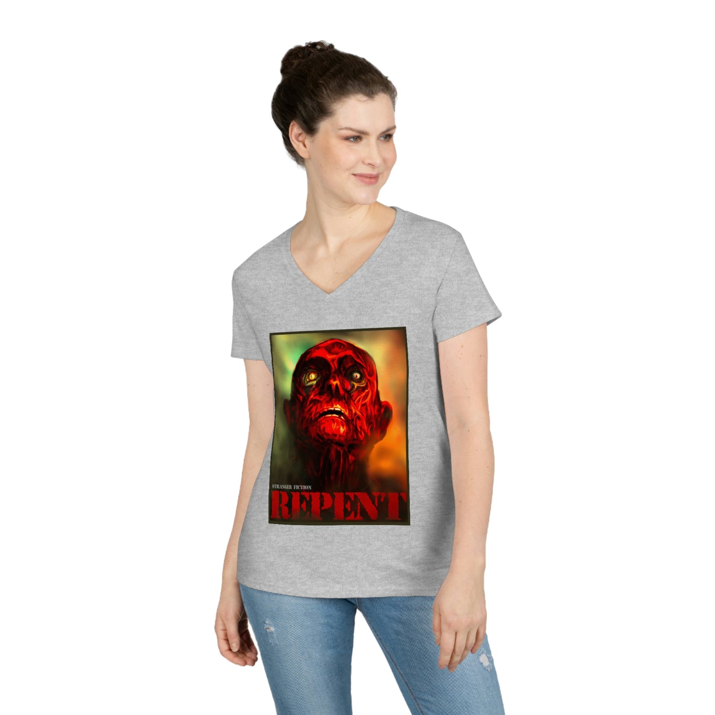 Repent Ladies' V-Neck T-Shirt