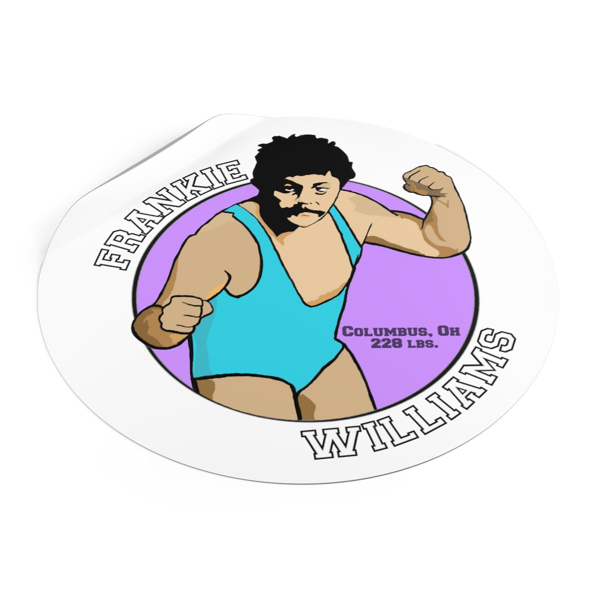 Frankie Williams Round Vinyl Stickers