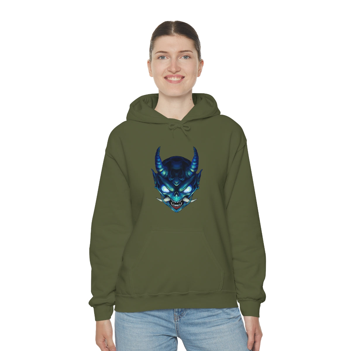 Blue Oni Unisex Heavy Blend™ Hooded Sweatshirt