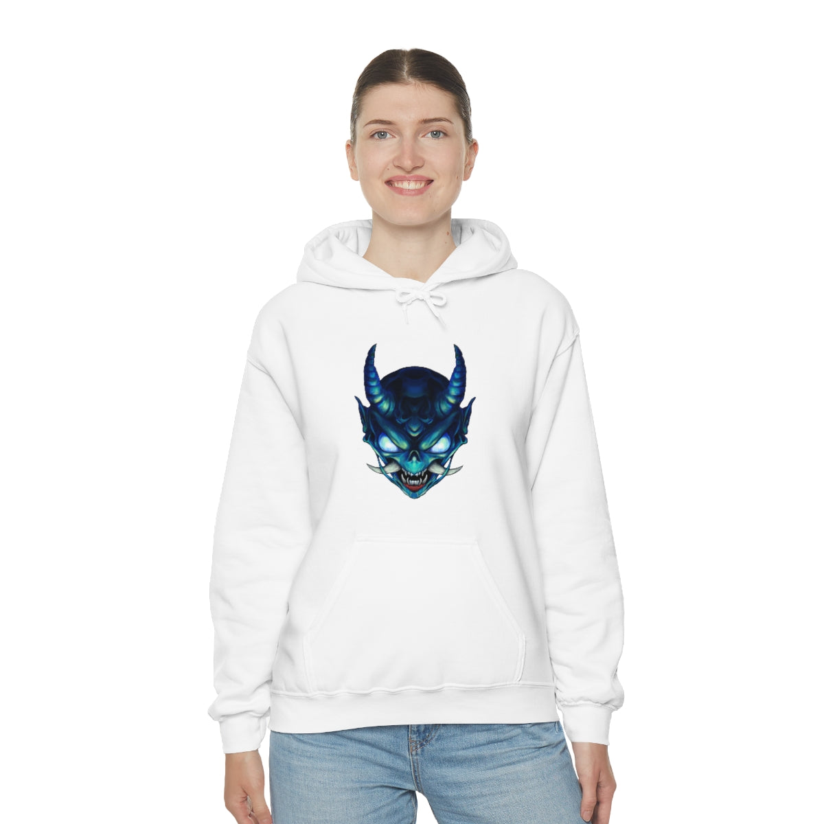 Blue Oni Unisex Heavy Blend™ Hooded Sweatshirt