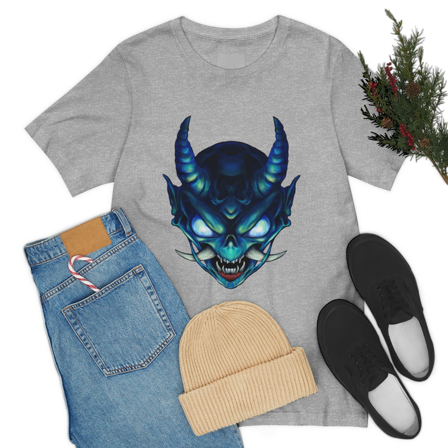 Blue Oni Unisex Jersey Short Sleeve Tee