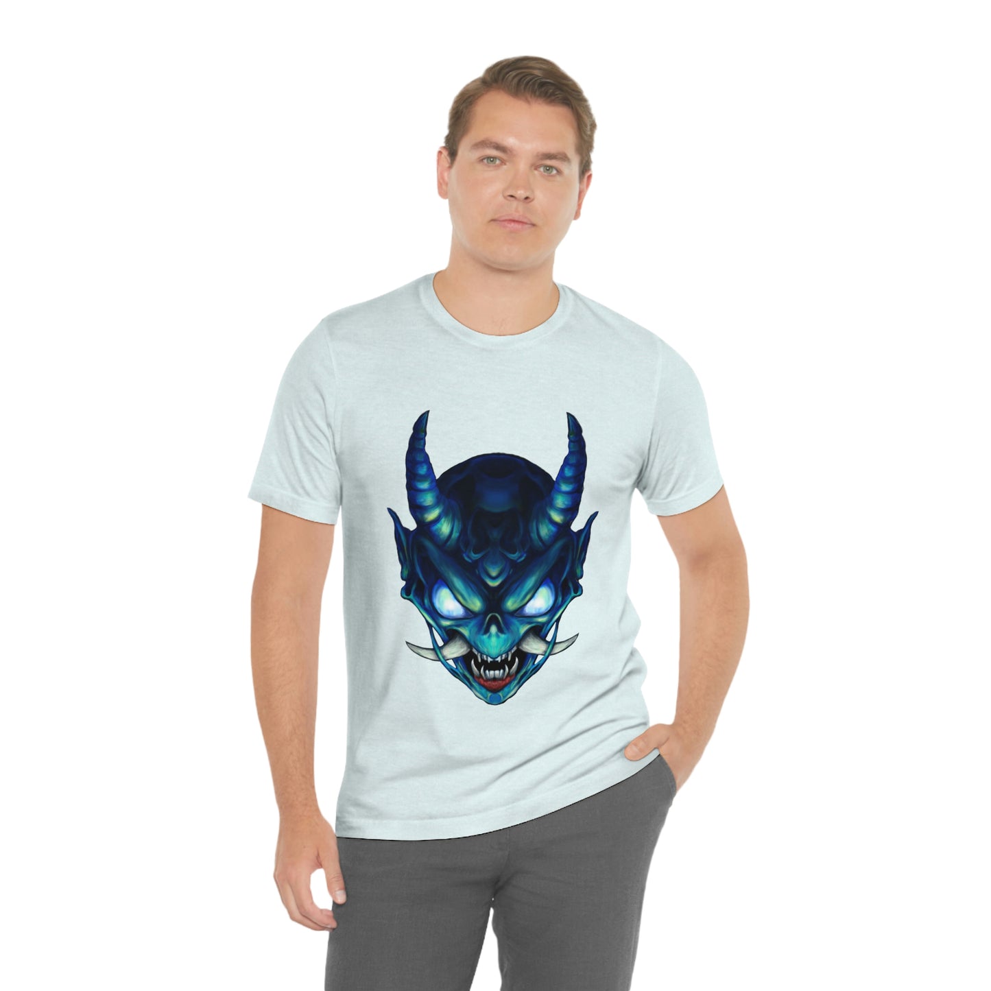 Blue Oni Unisex Jersey Short Sleeve Tee