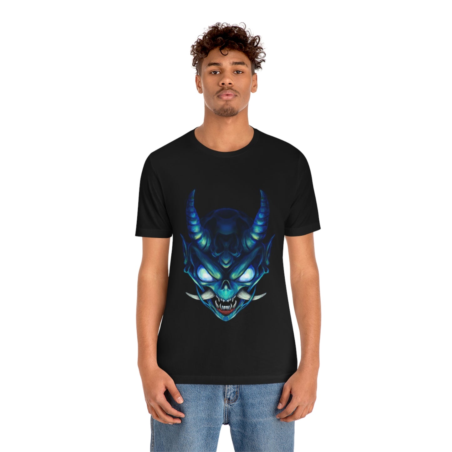 Blue Oni Unisex Jersey Short Sleeve Tee