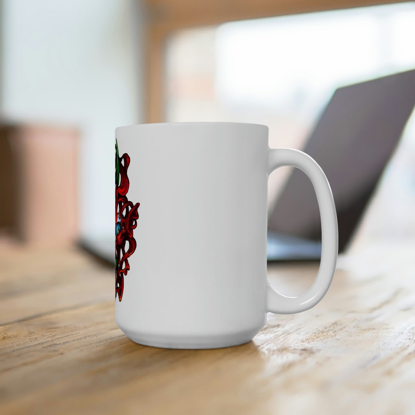 Red Oni Ceramic Mug 15oz