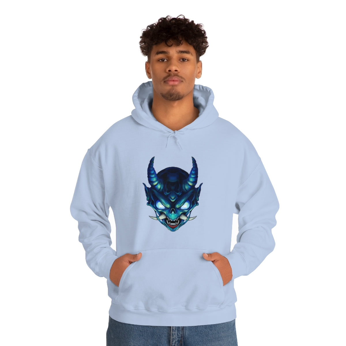 Blue Oni Unisex Heavy Blend™ Hooded Sweatshirt