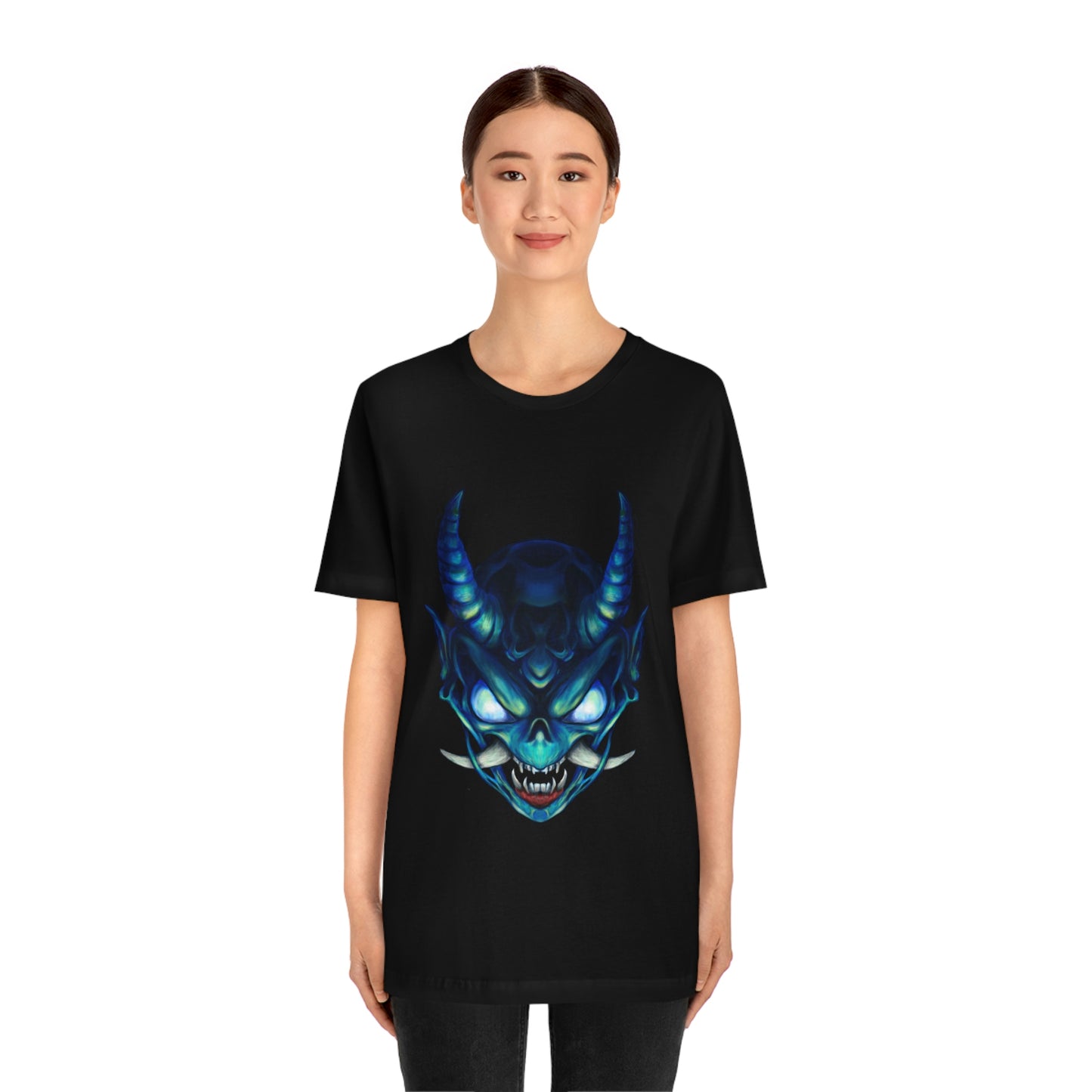 Blue Oni Unisex Jersey Short Sleeve Tee