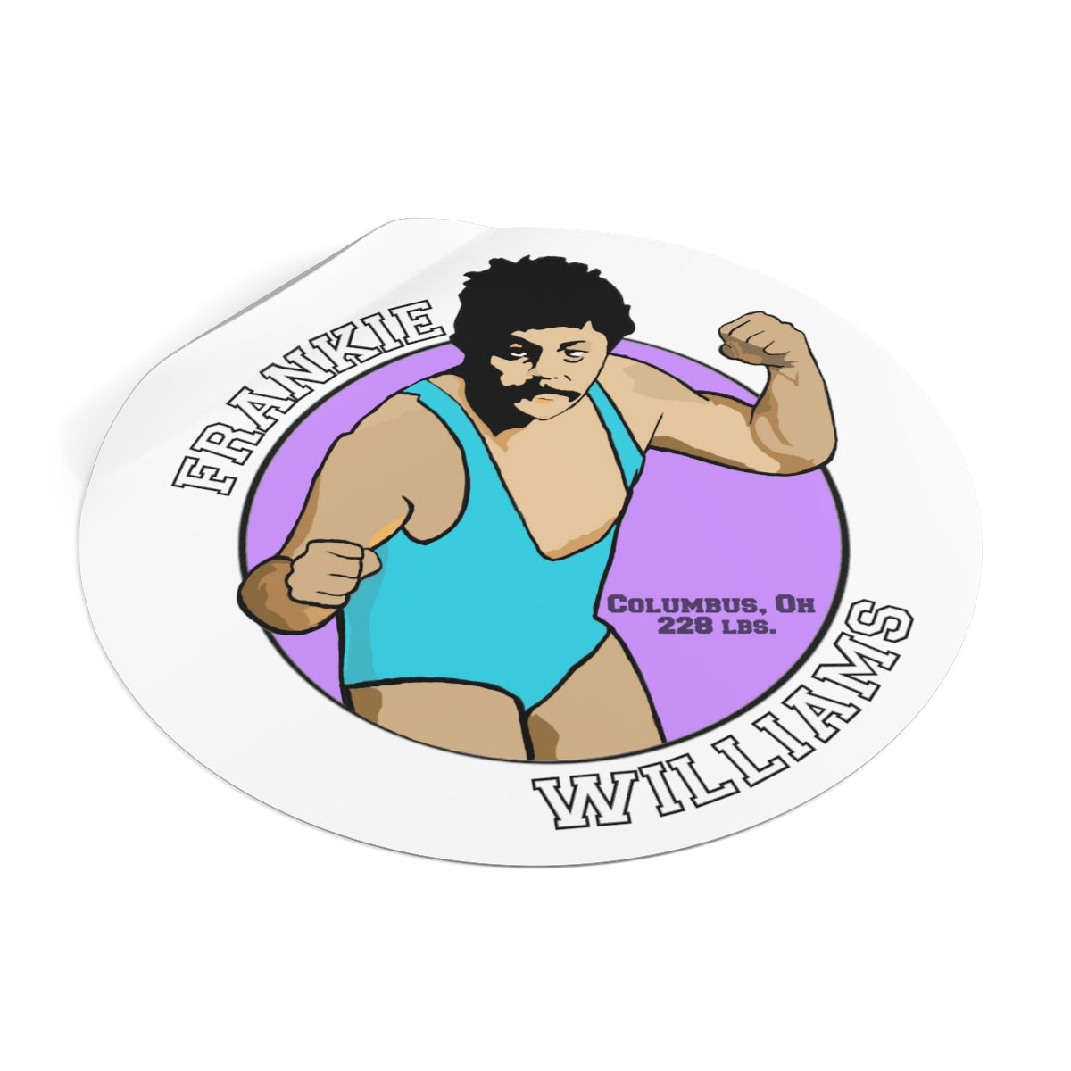 Frankie Williams Round Vinyl Stickers