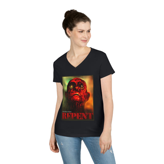 Repent Ladies' V-Neck T-Shirt