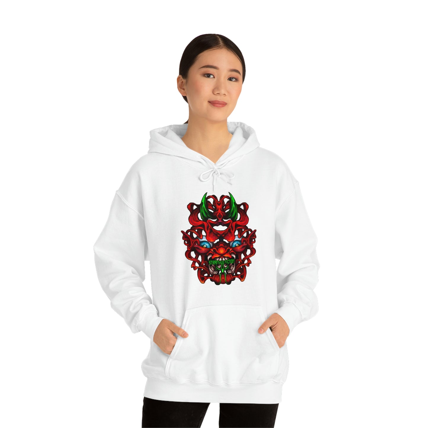 Red Oni Unisex Heavy Blend™ Hooded Sweatshirt