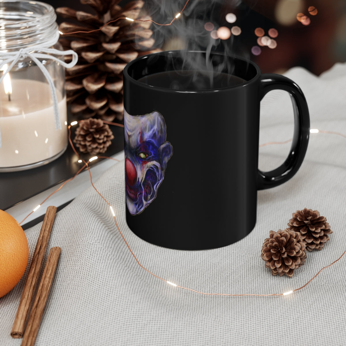 Giggles 11oz Black Mug