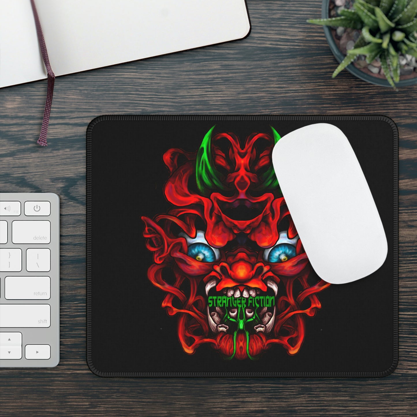 Red Oni Gaming Mouse Pad