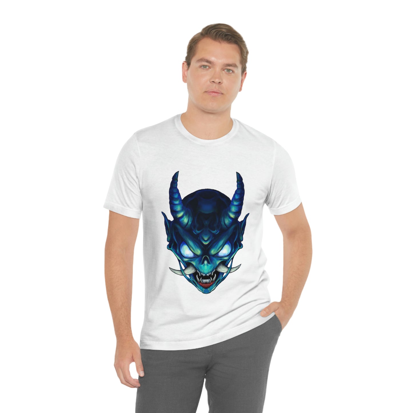 Blue Oni Unisex Jersey Short Sleeve Tee