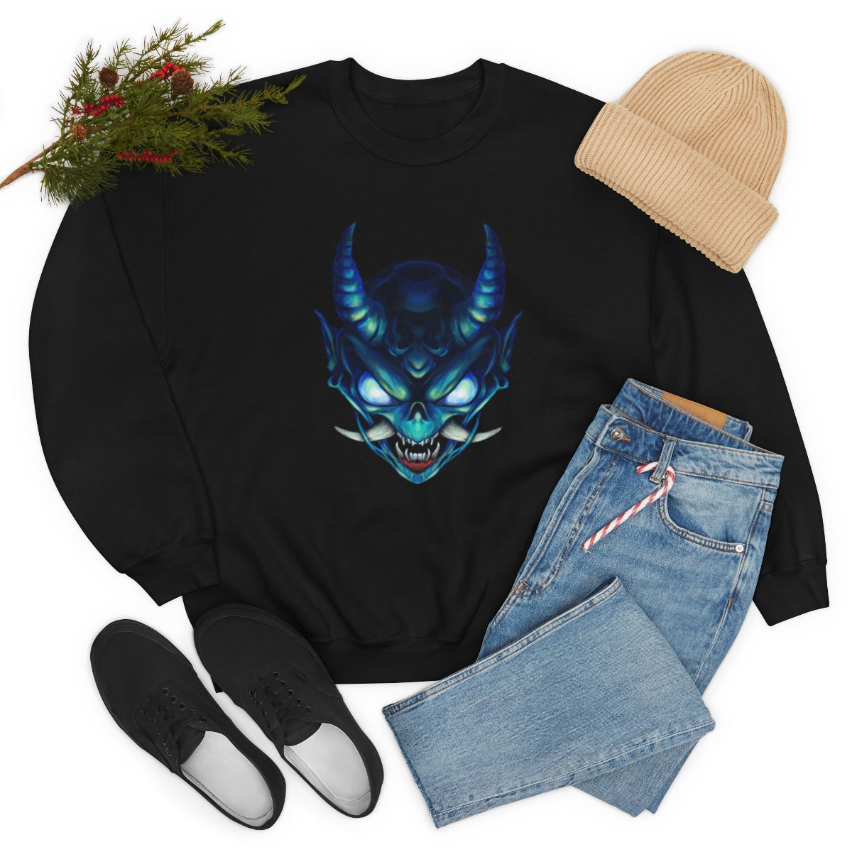 Blue Oni Unisex Heavy Blend™ Crewneck Sweatshirt